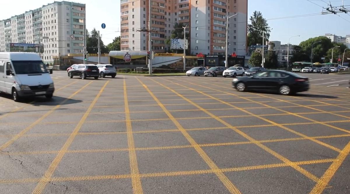 В Минске появилась «вафельная» разметка. Что она значит