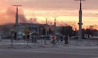 В Витебске загорелся крупный торговый центр. Есть пострадавшие 