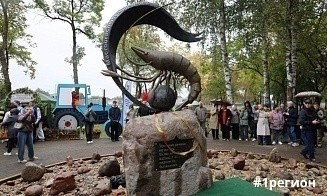 В Беларуси появился памятник креветке