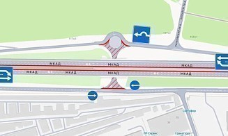 На МКАД в районе Липковского проезда начали реконструкцию моста 
