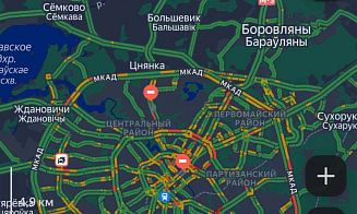 Минск парализовали 10-балльные пробки